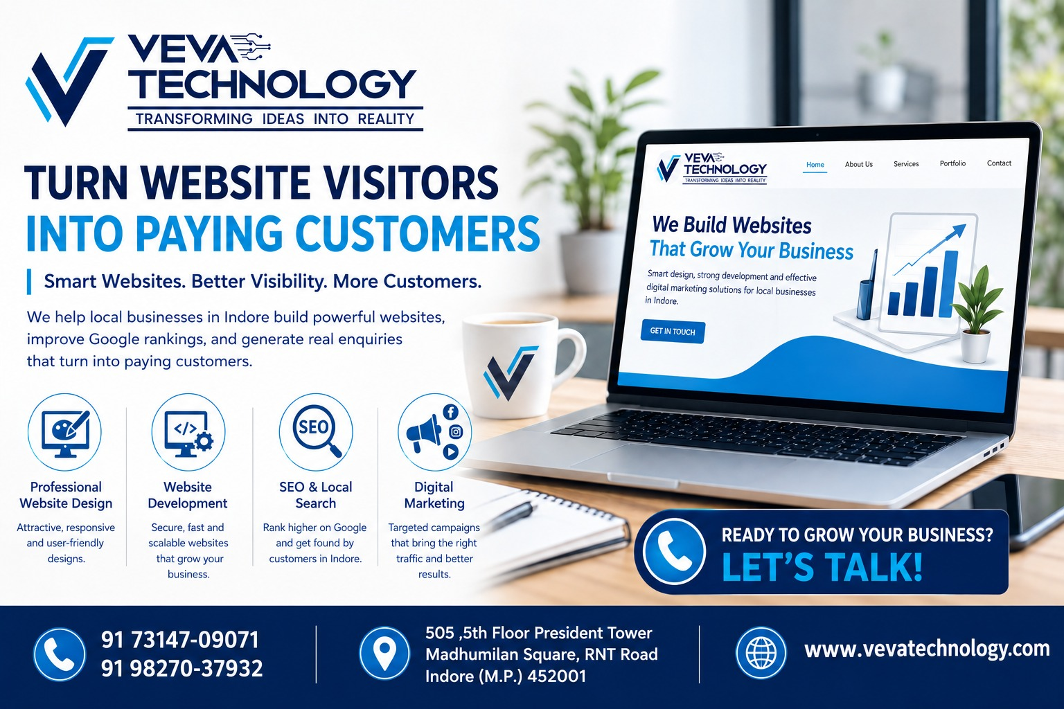 How Local Businesses in Indore Can Turn Website Visitors into Paying Customers